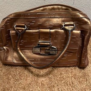 Gold Guess Handbag